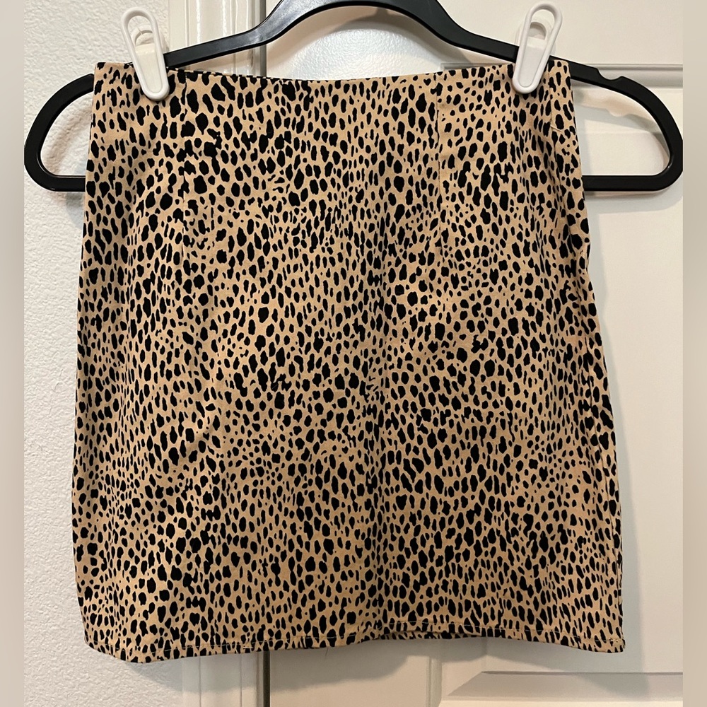 Brandy Melville Leopard Mini Skirt- Brand New!